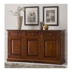 Credenza 3 Ante a Goccia in legno Noce