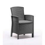 Salotto Set Sofà per Esterno Effetto Rattan in Polipropilene (4 Posti + Tavolino)