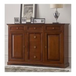 Credenzone classico 2 ante 6 cassetti Noce