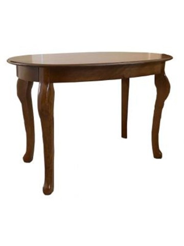 Tavolino da fumo ovale in legno noce