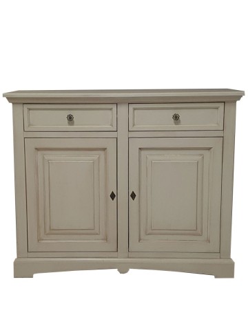 Credenza 2 Ante a Goccia in legno Avorio