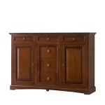 Credenzone classico 2 ante 6 cassetti Noce