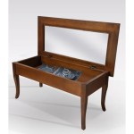 Tavolino / Bacheca rettangolare in legno